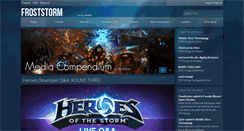 Desktop Screenshot of froststorm.com